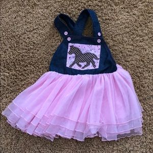 Mud Pie Cowgirl Overall Dress
